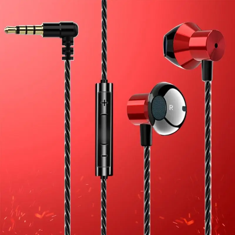

3.5mm Bass Headset In-Ear Earphone Sports Stereo Earbud Gift Headphone Unisex Samsung For Xiaomi Wired Music Huawei Mic H1F5