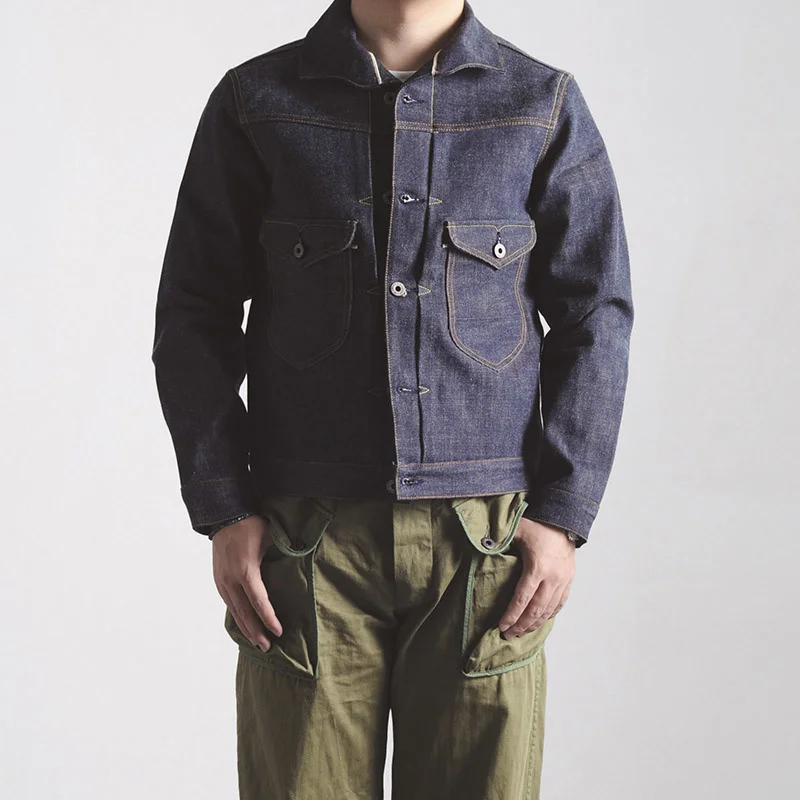 Фроде читайте описание! Винтажная НЕОБРАБОТАННАЯ джинсовая куртка цвета индиго