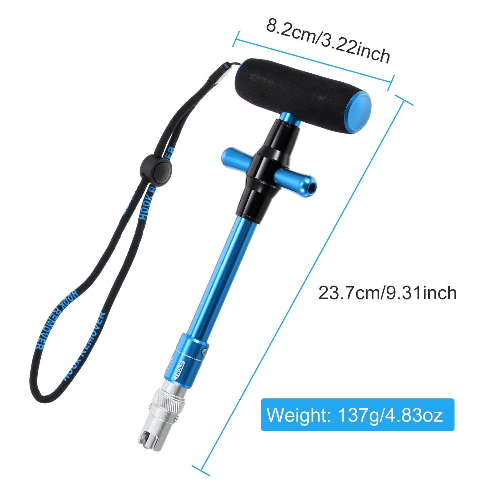 

Portable T-shaped Hook Remover Fishing Squeeze-out Tool Open And Close Aluminum Alloy Outdoor Fishing Portable Accessories