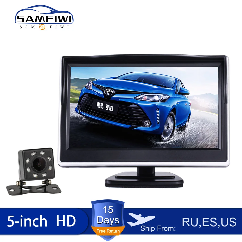 5-дюймовый TFT LCD HD экран автомобильный монитор парковочный заднего вида цветной