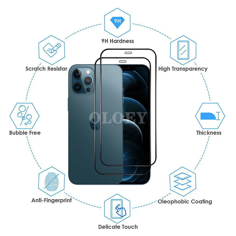 Защитное стекло для Iphone12 I Phone 11pro Защита экрана Apple Iphone 12pro Max 11 Pro 12 Mini аксессуары