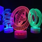 3D иллюзия голограмма светодиодный Ночная лампа для гостиной Декор Детская спальня светильник сенсорный цветной светильник Прямая поставка