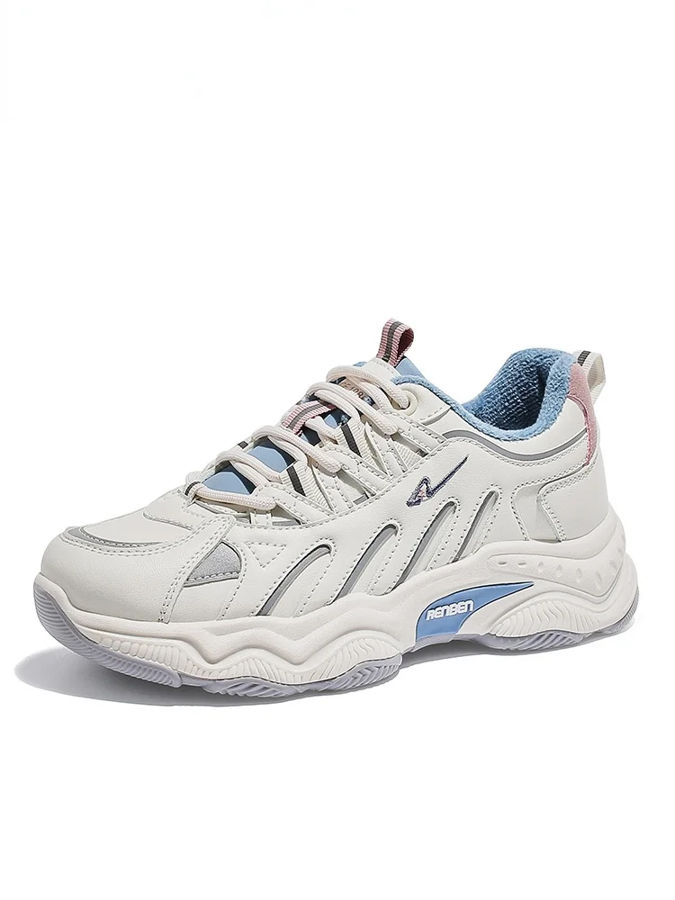 

Новинка Осень/Зима 2021, вельветовые туфли для папы, женская спортивная небольшая Белая обувь, увеличивающая рост универсальная защитная обу...