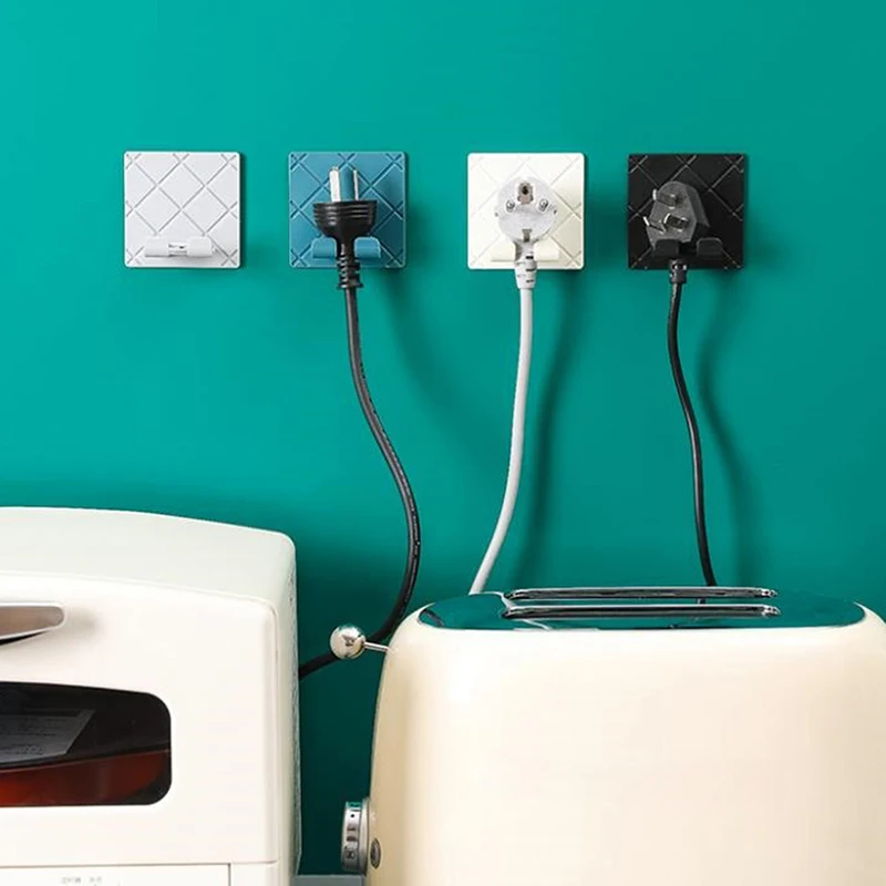 Держатель для хранения с проволочной вилкой кухни самоклеящаяся розетка розетки