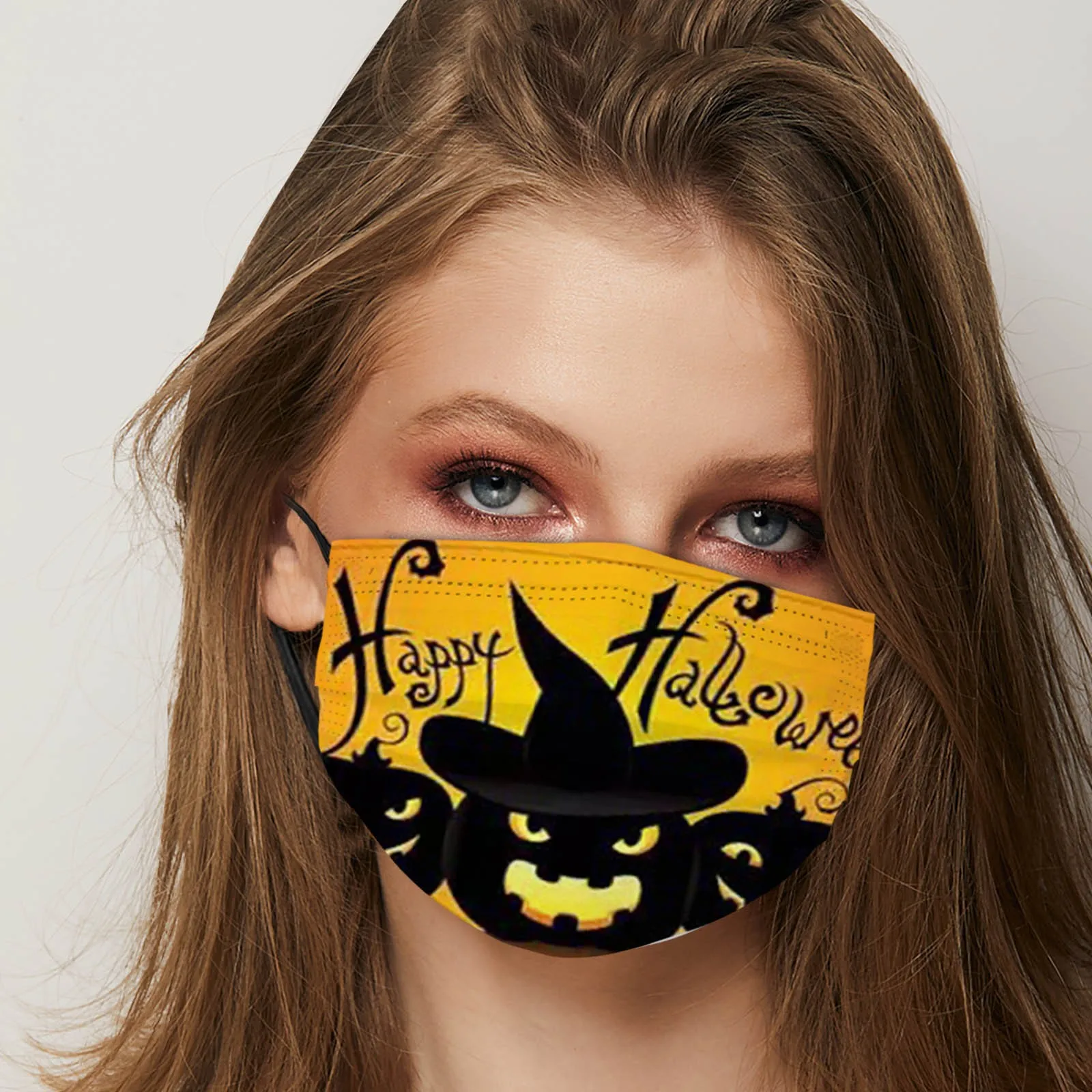 Маска для лица в стиле аниме многоразовая с регулируемыми ремешками | Маски и