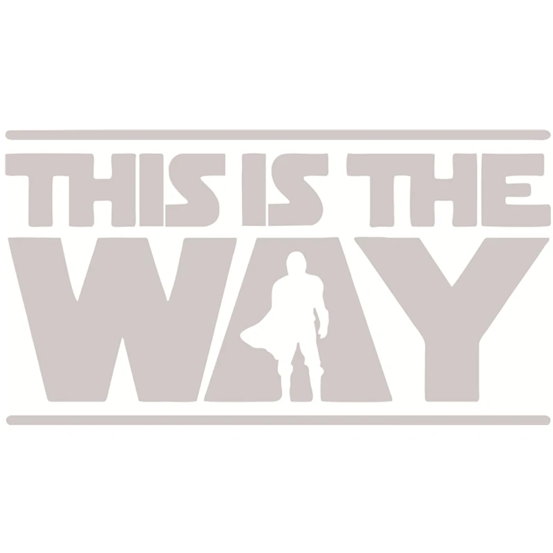 

Dawasaru This Is The Way Car Stickers Decor Motorcycle Personalized Decals Decorative Accessories Creative Waterproof KK