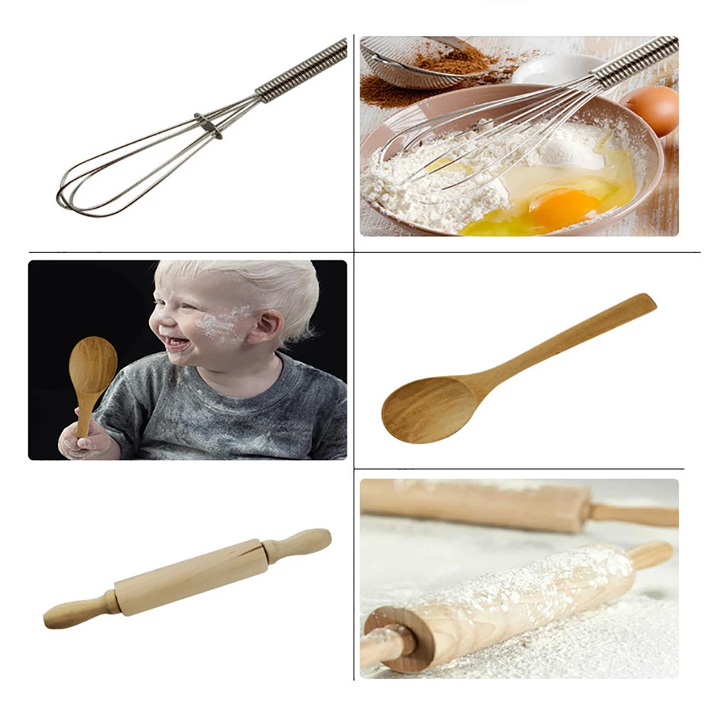 

Children Girl Play House Kitchen Toy Set Chef Cooking Set Children Baking Set Children Baking Clothing Apron Set Girl Gift Toy