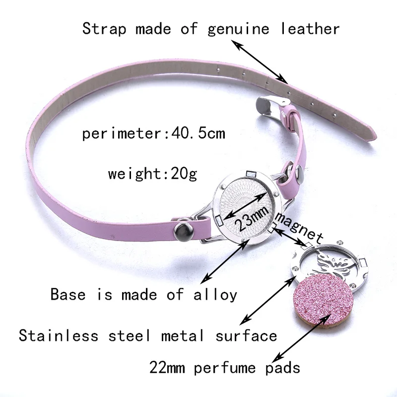 Новинка ароматерапия ювелирное изделие эфирное масло диффузор медальон кожаный