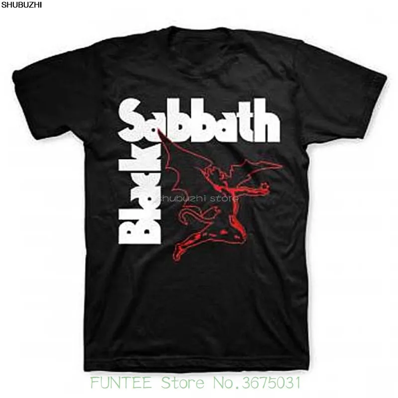 Футболка с принтом Мужская Летняя черная Sabbath футболка Creature 80 s ретро металл концертный рок тур футболка Ozzy Dio sbz6518