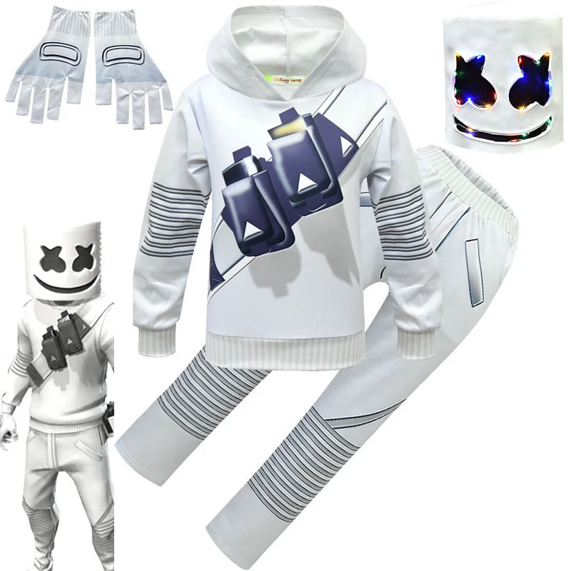 Костюм DJ музыкальный в стиле рок косплей-костюмы с улыбающимся лицом для