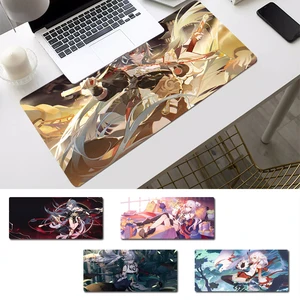 Коврик для мыши Honkai impact 3 Fu Hua, игровой коврик для клавиатуры, Настольный коврик для мыши, игровые аксессуары для Overwatch