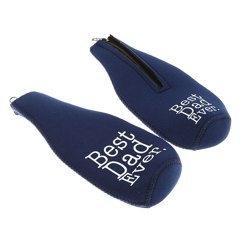 

2pcs Neoprene Beer Bottle Drinking Cooler Holder Sleeve With Zipper Hen Party