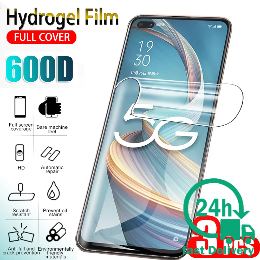 

3pcs Hydrogel film screen protector For Oppo A9 2020 A5 2020 A92s A7 A5 A3 S soft protect film For oppo F11 pro F9 pro F7 F5 F1s