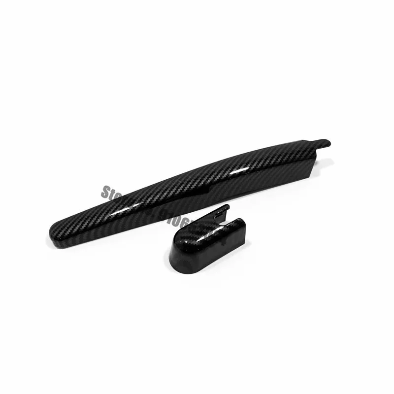 

For Ford Explorer 2020 2021 Car Rear Window Wiper Arm Blade Cover Trim Car Styling Accessories ABS Chrome/Carbon Fiber 2pcs