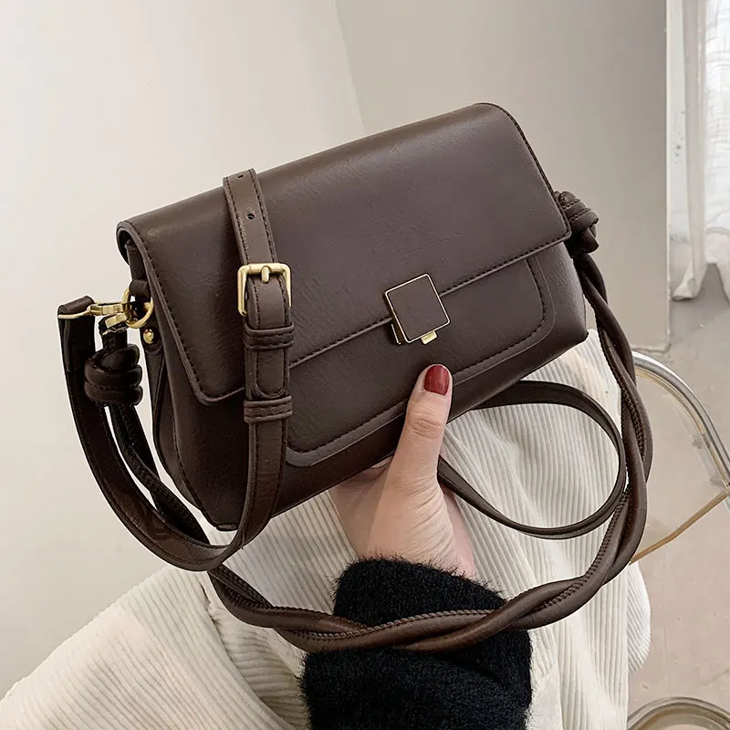 

VeryMe Small Vintage Retro Female Crossbody Bag Soft Flap Shoulder Pack Women Purse Elegant Underarm Bag Ladies Sac Femme 2021