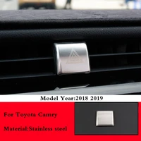 for toyota camry 70 xv70 2018 2019 2020 car interior emergency light lamp switch warning button trim cover sticker accessories