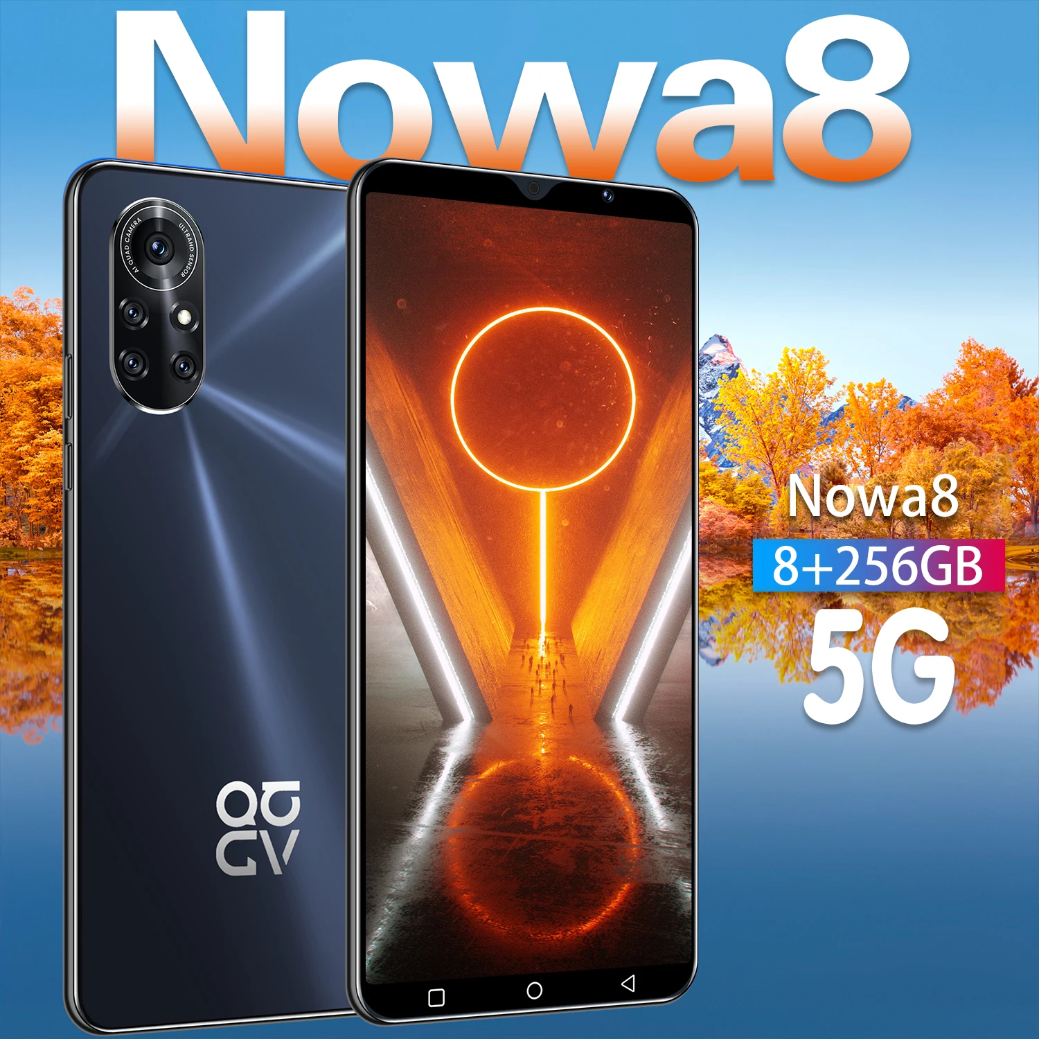 

Global Version Nowa8 5G Snapdragon888 Sansumg Smartphone 6.0Inch 8+256GB Deca Core Mobile Phone Galaxy Dual SIM Cellphone