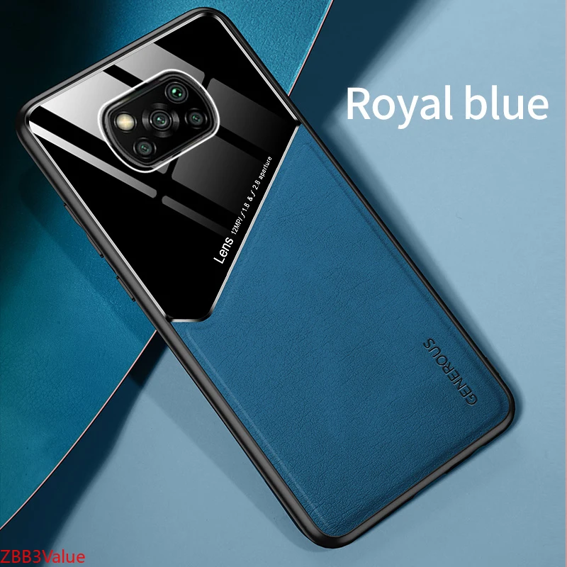 Чехол для телефона Xiaomi Poco X3 NFC чехол из поликарбоната кожаный со встроенным