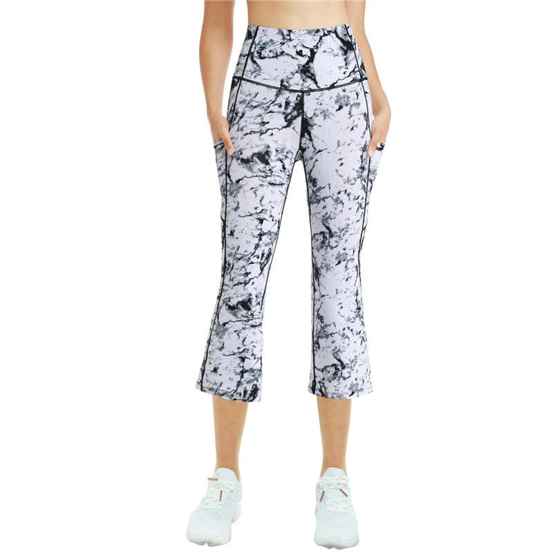 Женские штаны бриджи Dragon Fit для йоги спортивные Леггинсы с высокой талией и