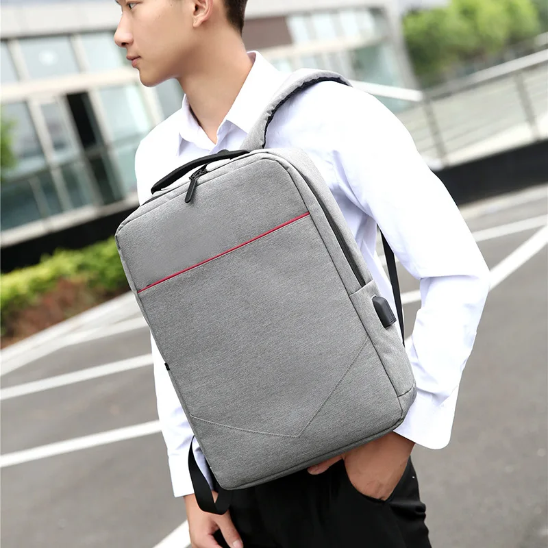 Простая Сумка для ноутбука многофункциональный дорожный рюкзак с USB