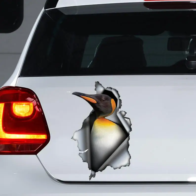 

King penguin car decal , king penguin magnet, king penguin sticker