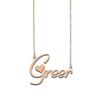 greer name necklace custom name necklace for women girls best friends birthday wedding christmas mother days gift