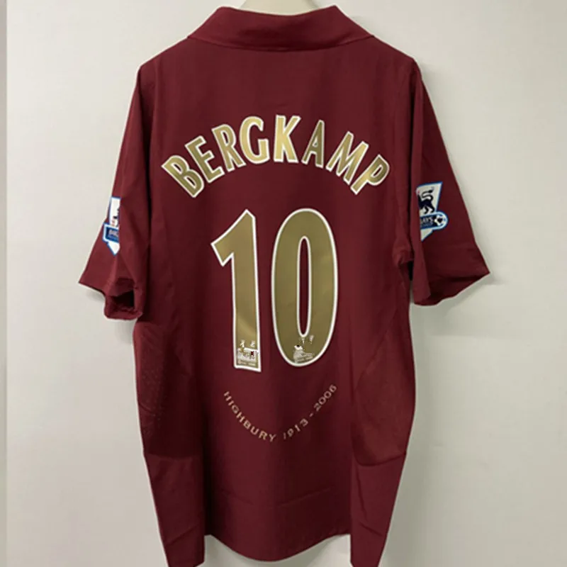 

Classic retro 2005 06 BERGKAMP 10 HENRY 14 Red shirt T-shirt