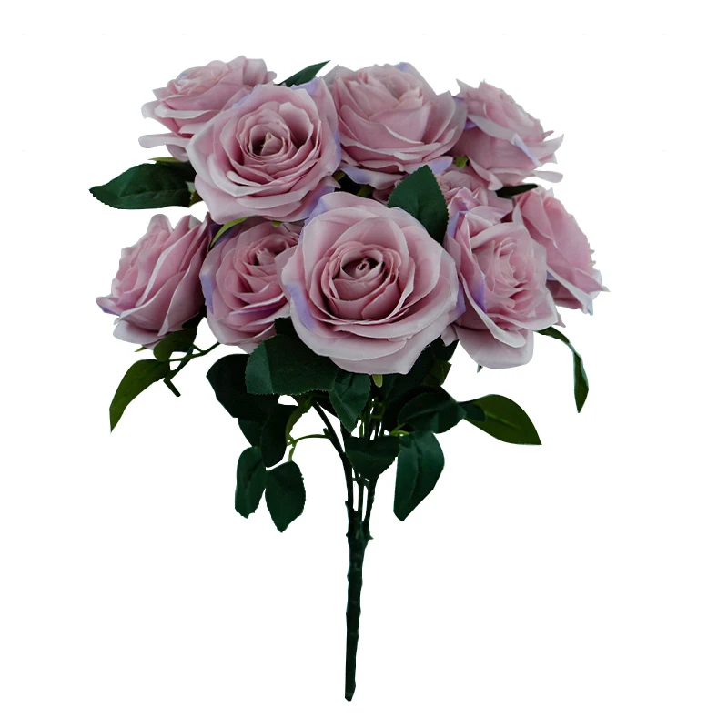 SunMade 10 головок роскошные искусственные розы француский стиль свадебный букет