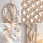 3 мм * 100 м витой Цветной Шнур Веревка бежевый витой макраме строка 100% из хлопчатобумажного каната вечерние текстильные аксессуары для свадебных украшений Diy кожаный шнур