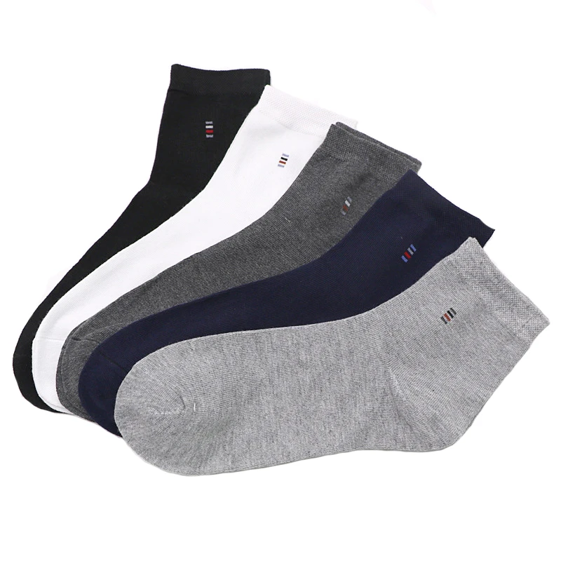 

5 Pairs Men Socks Solid Color Cotton Classical Businness Casual Socks Summer Autumn Excellent Quality Breathable Male Sock meias