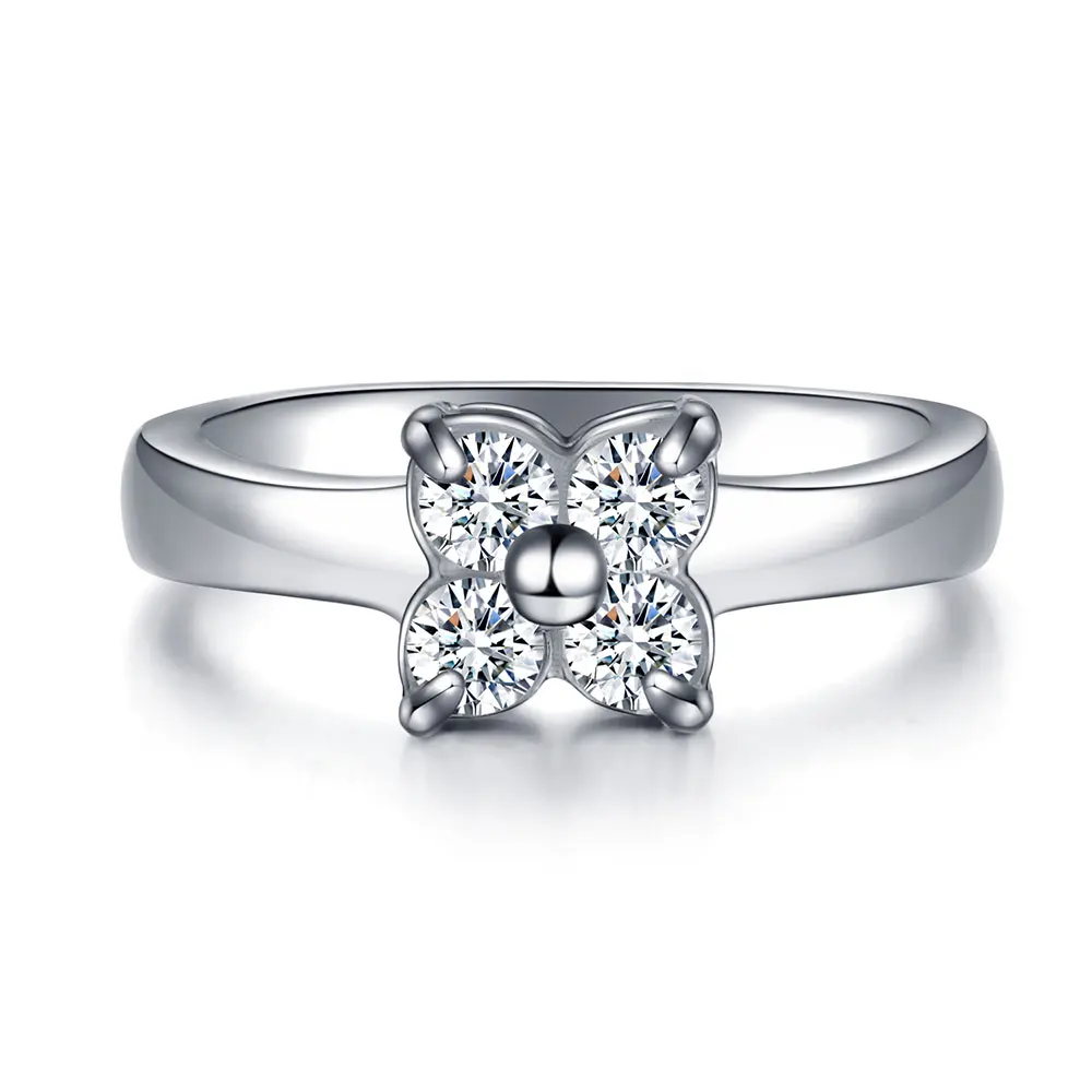 Женское Обручальное Кольцо высшего качества элегантное серебряное обручальное