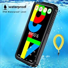 IP68 Waterproof Case Stand For Google Pixel 4A 5G Dustproof Diving Phone Cover Case Coque Buoyancy bracelet