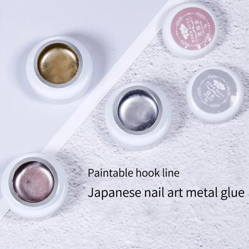 

High Thick Gold Rose Silver Mirror Metallic Creat 3D Draw Led Nail Art Salon Supplies Paint Lacquer Glue UV Gel Polish TSLM1