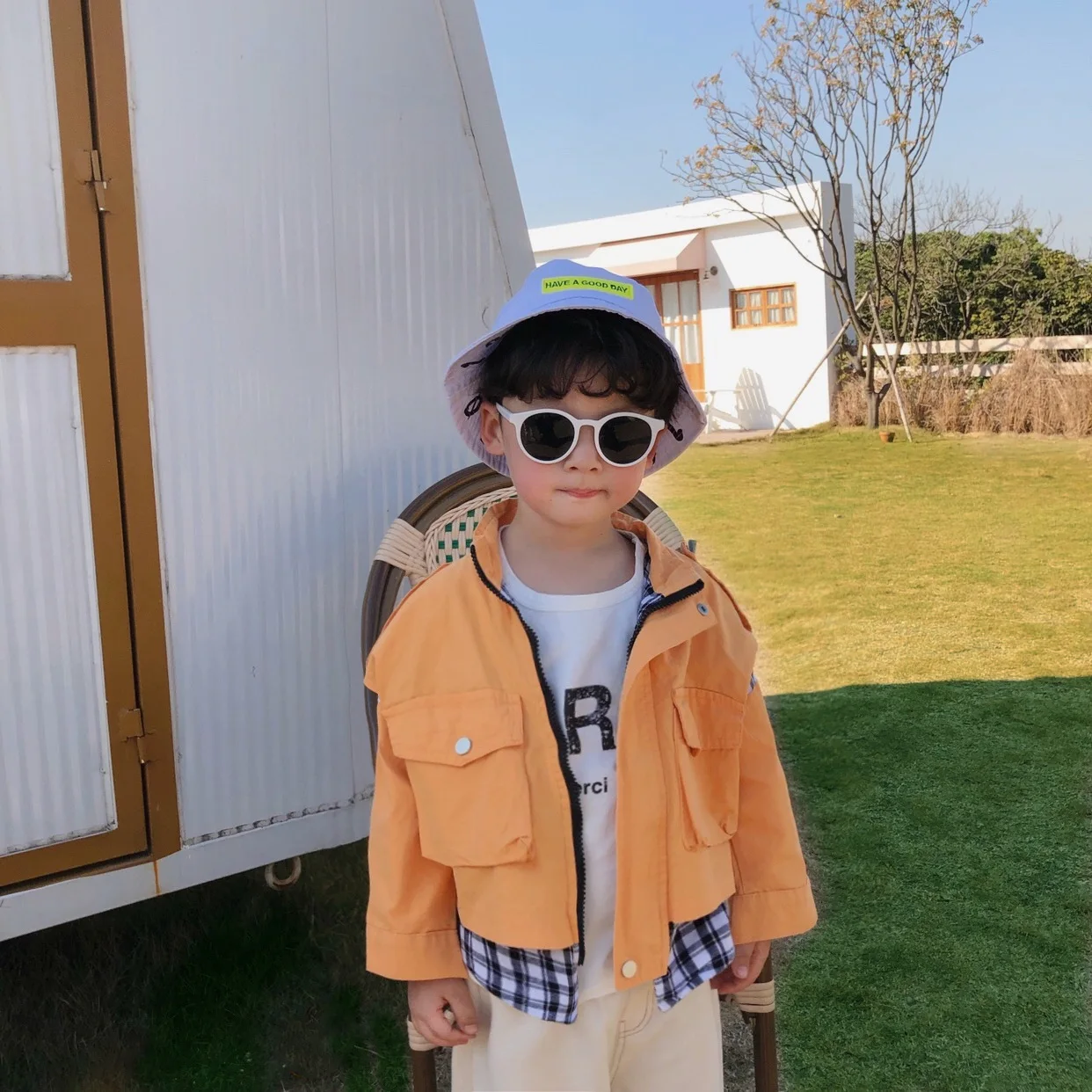 Весенние модные Лоскутные Джинсовые куртки в клетку для мальчиков повседневные