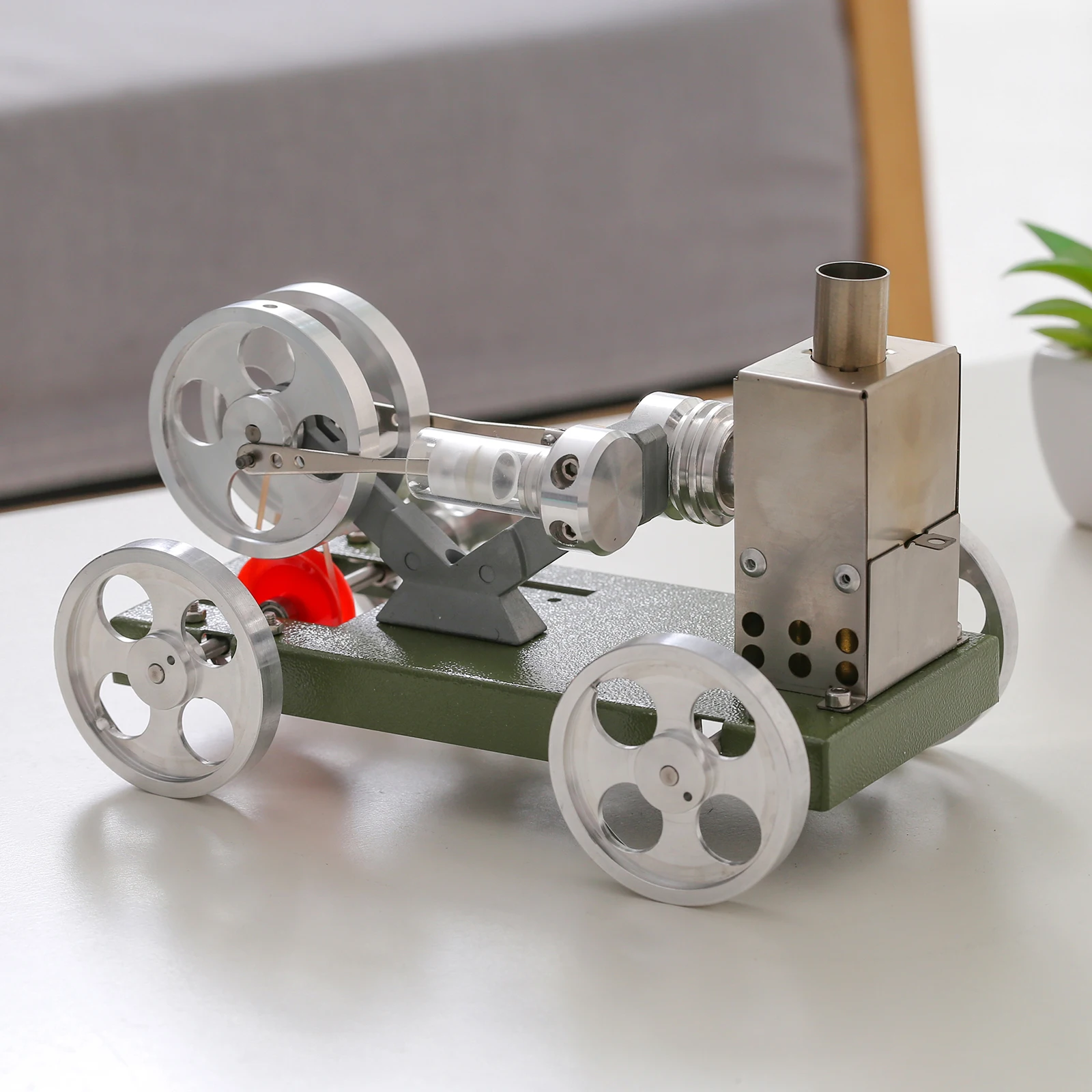 DIY model car kit not equipped with hot gas Stirling engine motor educational toy science experiment teaching aid gift | Игрушки и хобби