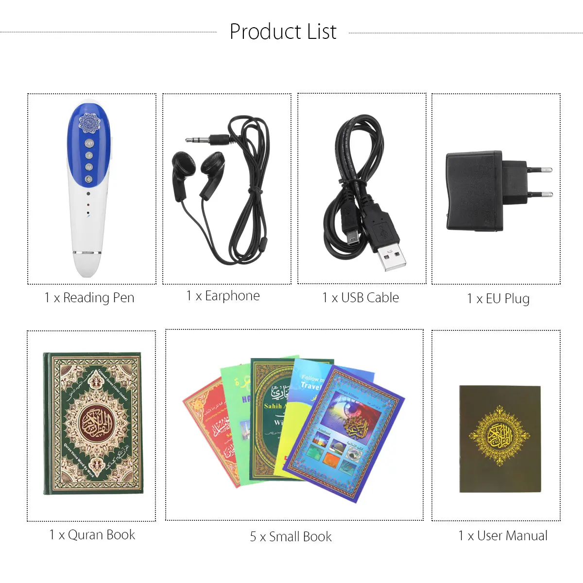 

Digital Quran Pen Reader Holy Quran Book MP3 Player Koran Book Muslim Islamic French English Urdu Spanish Russian Uzbek Player