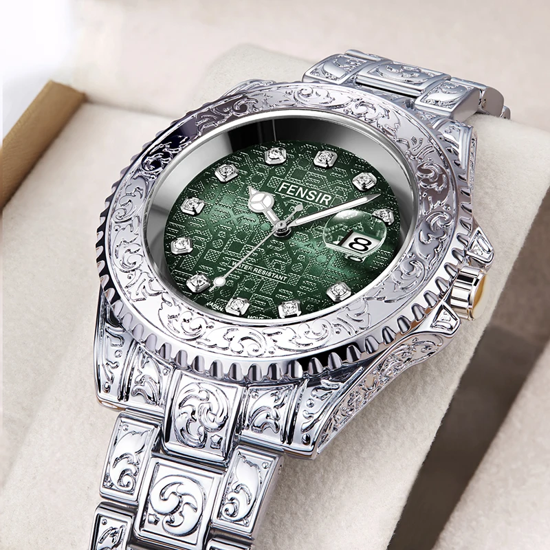 Часы наручные мужские Кварцевые водонепроницаемые брендовые Роскошные с