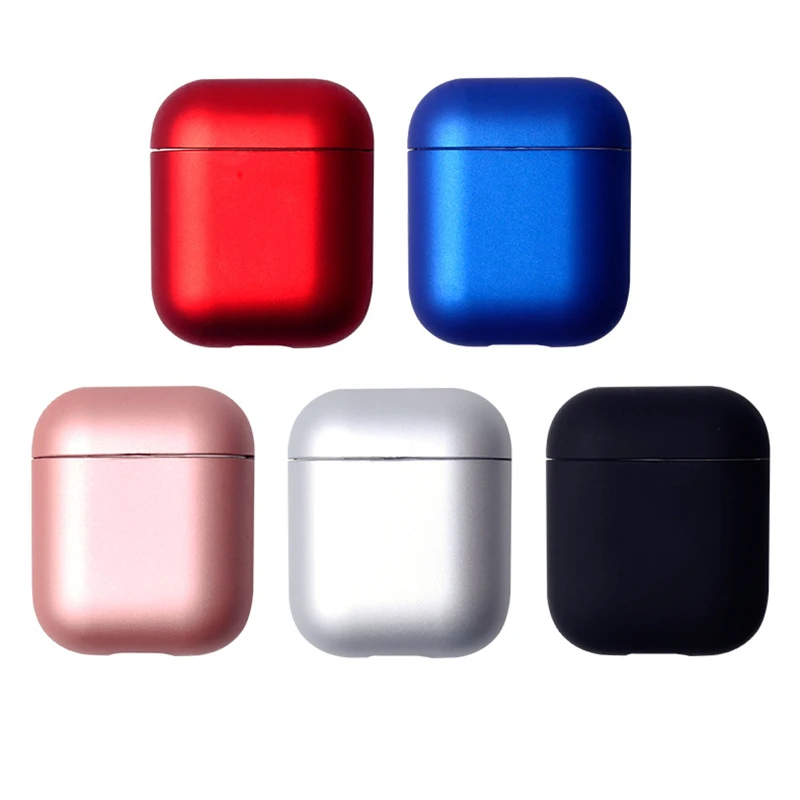 Мини Жесткий Чехол для ПК Apple Airpods 1 ударопрочный чехол AirPods 2 кожухи головных