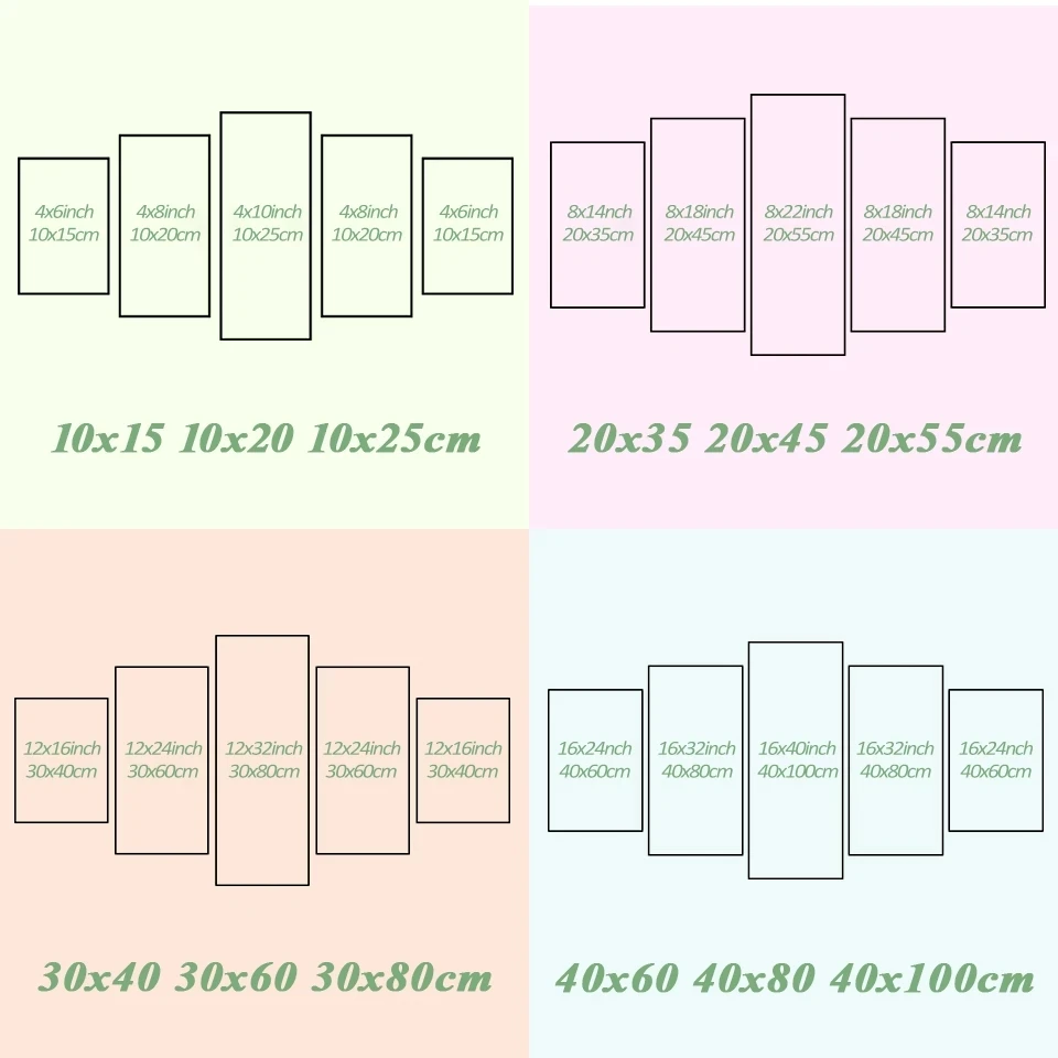 5 шт. настенные картины в виде кофейных зерен | Дом и сад