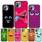 Чехол для Xiaomi Mi 11 Lite, Mi11 Ultra, мягкий чехол с забавным лицом для Xiaomi Poco X3 Pro F3 M3, Mi 11i, 11T Pro, PocoX3 NFC