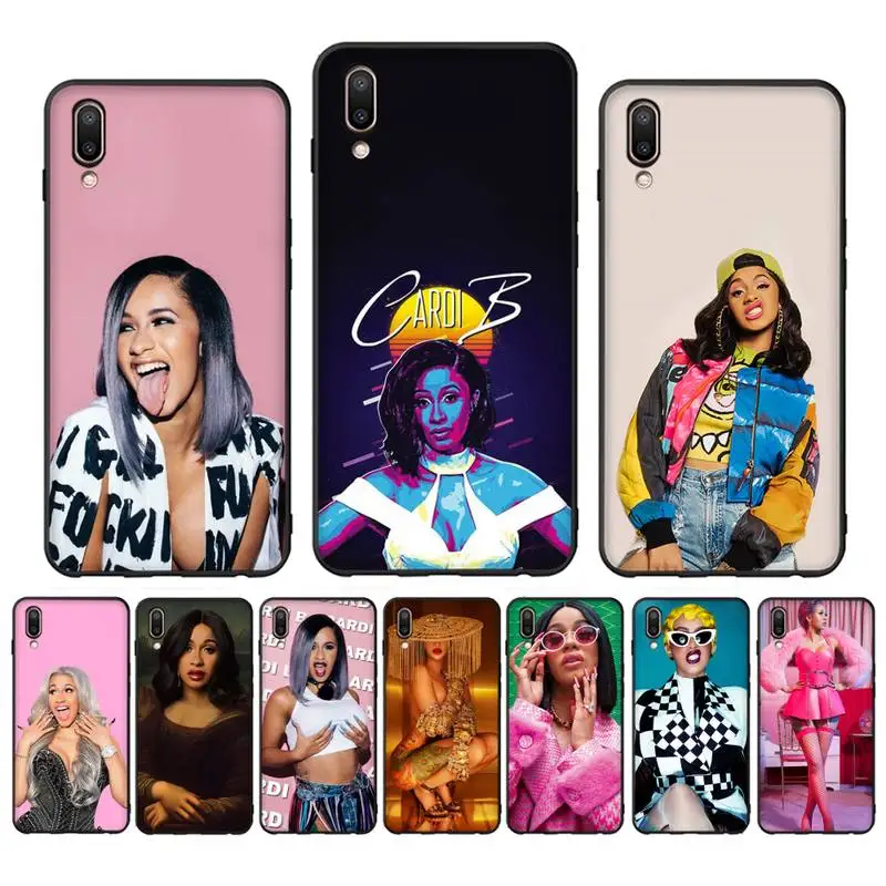 

Cardi B Phone Case For Oppo Reno Realme C3 6Pro Cover For vivo Y91C Y17 Y19 Funda Capa