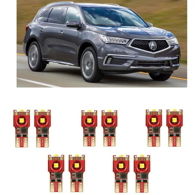 

10 шт w5w Автомобильный светодиодный светильник ing для Acura ILX MDX NSX RDX RLX TLX integra Легенда rsx slx TL zdx интерьера светильник комплект