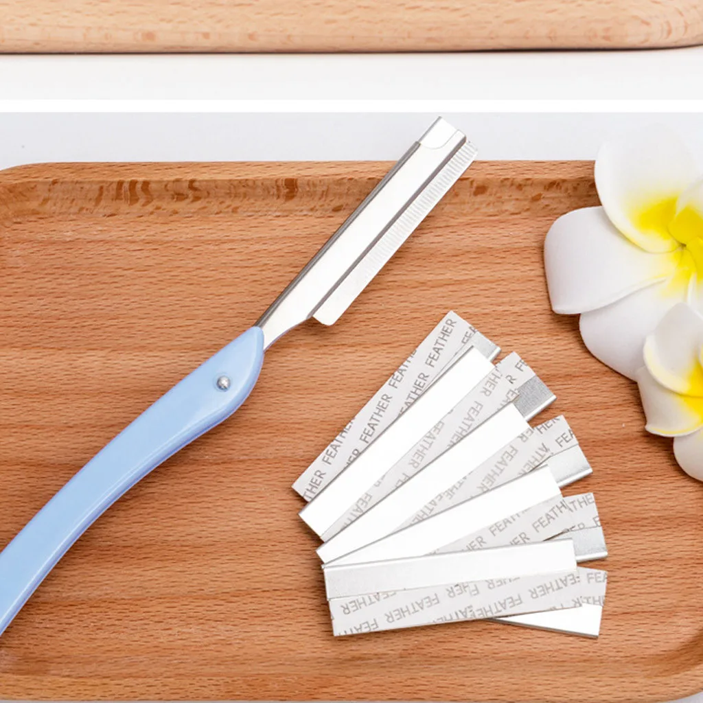 Складной триммер для бровей на вынос безопасная бритва из нержавеющей стали