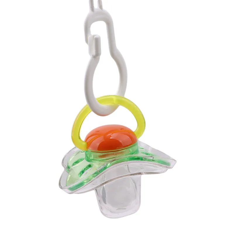 

Cartoon Baby Pacifier Chain with Clips Silicone Nipple Baby Pacifier Chain Anti-Off Dust-Proof Peaceful Sleeping Pacifier