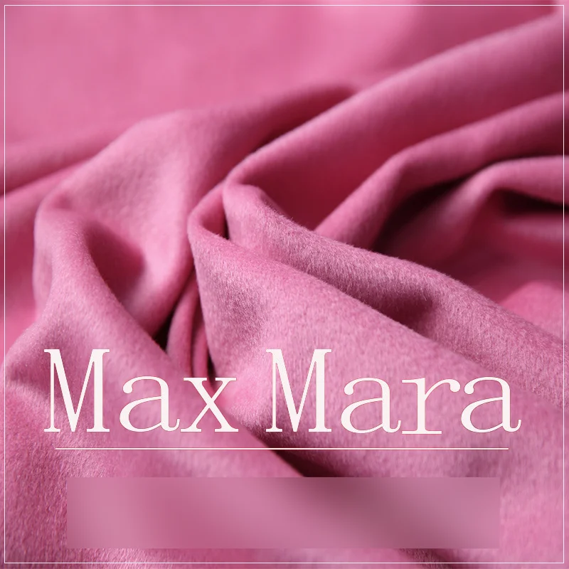 

[Rose pink. Single-sided cashmere] thick short and smooth wool cashmere fabric coat handmade DIY sewing clothing fabric meter