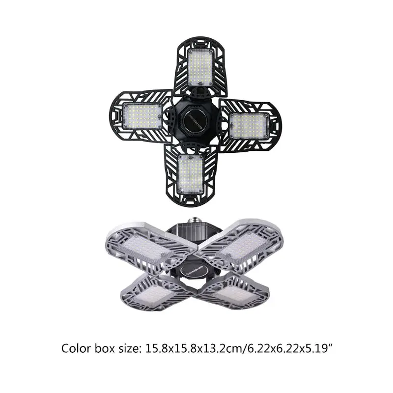 

13MA 100W LED Garage Lights, Adjustable Four Leaf Garage Working Light Ceiling Light