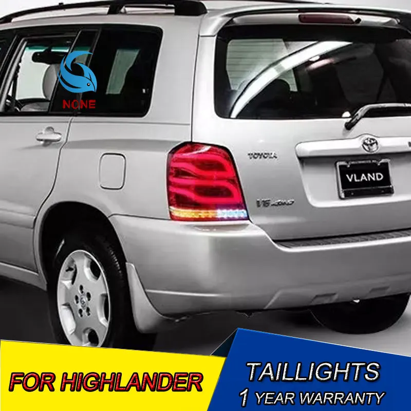 Автомобильный Стайлинг чехол для Toyota задние фары Highlander 2001 2007 светодиодный
