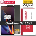100% Оригинальный AMOLED дисплей с рамкой для OnePlus 6T 1 + 6T A6010 A6013 ЖК сенсорный экран дигитайзер Запасные части