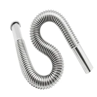 universal sink drain pipe flexible expandable s trap stainless steel accessory for kitchen lavatory deodorant sewer hose drain