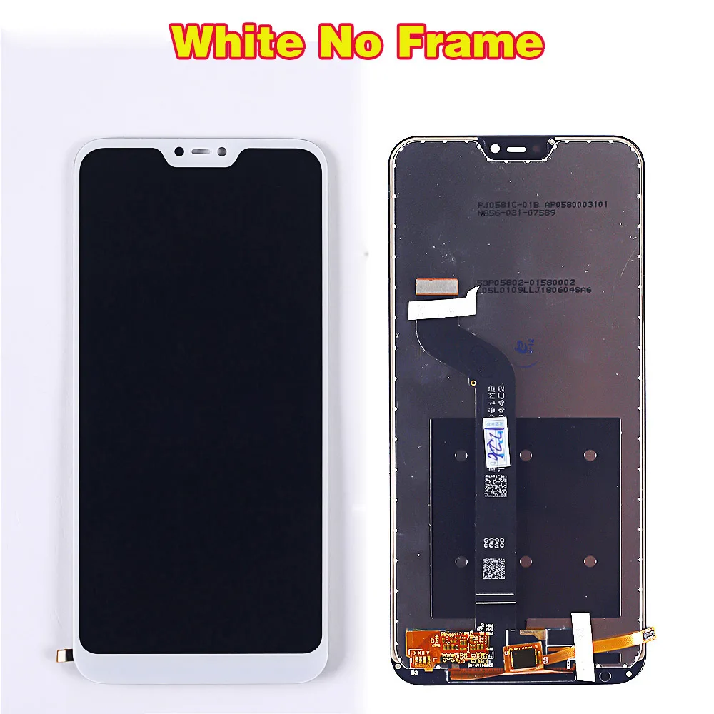 White without Frame По сделке команда 5,84 дюймов ЖК-дисплей для Xiaomi mi A2 Lite кодирующий преобразователь сенсорного экрана в сборе для Xiao mi Red mi 6 Pro рамка 10 мультитач - Цвет: White without Frame